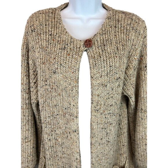 Samuel Jason Vintage 80s Sweater  Women's 38 / US 10  Speckled Cardigan Duster - Picture 4 of 6